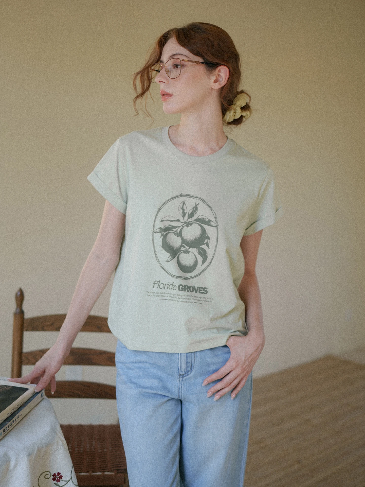 MarchNoon Vintage Print Short Sleeve T-Shirt round Neck Versatile Summer Top Moisture Wicking Casual Style Cotton Blend
MarchNoon Vintage Print Short Sleeve T-Shirt round Neck Versatile Summer Top Moisture Wicking Casual Style Cotton Blend