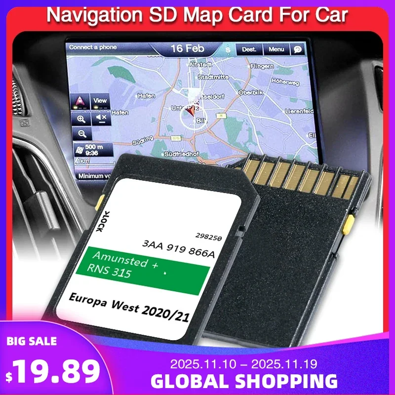 Memory Card Upgrade Amunsted+ Navigation RNS 315 for Skoda Yeti/Praktik/Fabia/Octavia/Superb/Rapid Car Sat Nav GPS Europe UK Map
Memory Card Upgrade Amunsted+ Navigation RNS 315 for Skoda Yeti/Praktik/Fabia/Octavia/Superb/Rapid Car Sat Nav GPS Europe UK Map