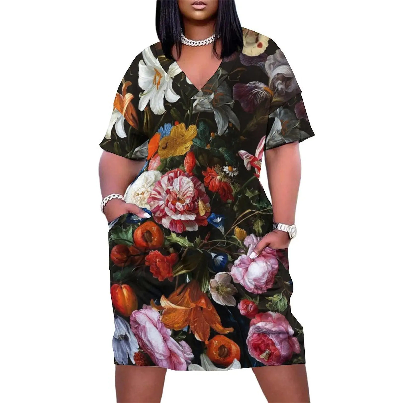 Dutch Midnight Botanical Night Garden Nightgarden Loose Pocket Dress summer woman dress 2025 ceremony dresses
Dutch Midnight Botanical Night Garden Nightgarden Loose Pocket Dress summer woman dress 2025 ceremony dresses