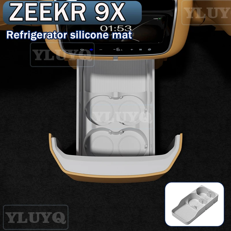 For 2026 ZEEKR 9X Refrigerator Silicone Mat Cup Holder Drink Holder Anti-Slip Pad Storage Rack Car Interior Accessories
For 2026 ZEEKR 9X Refrigerator Silicone Mat Cup Holder Drink Holder Anti-Slip Pad Storage Rack Car Interior Accessories