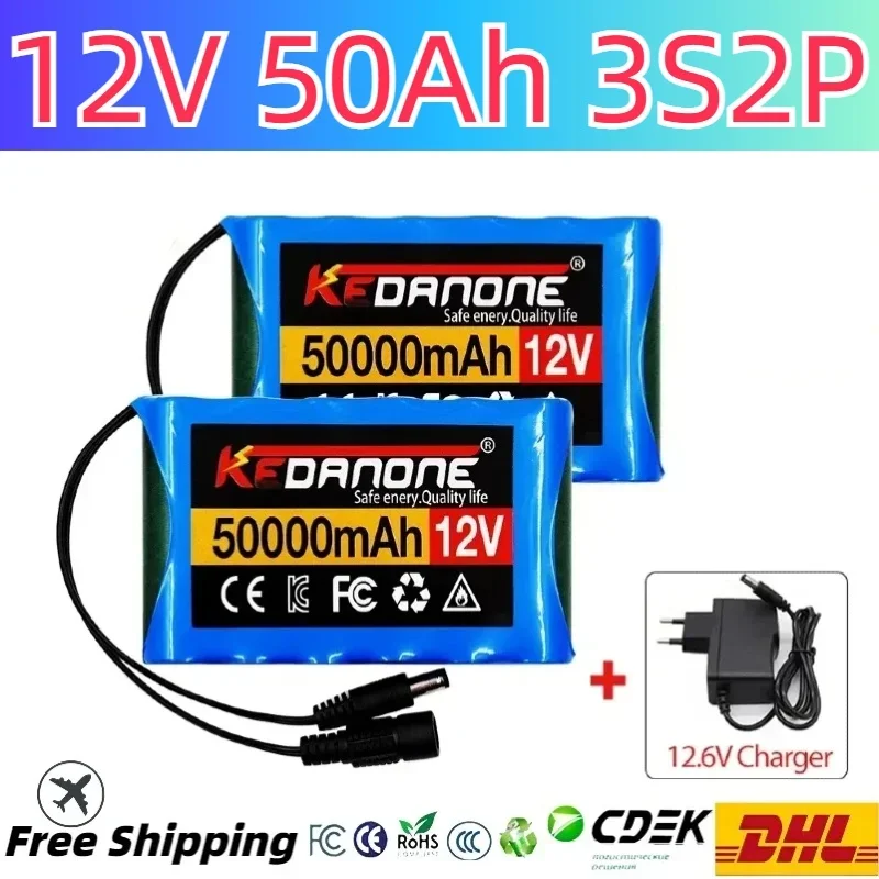 Portable 12V Li-Ion cell 50000mAh Capacity for CCTV,Camera,Monitor,fishing lights,xenon lamp,loudspeakers Equipped with charger
Portable 12V Li-Ion cell 50000mAh Capacity for CCTV,Camera,Monitor,fishing lights,xenon lamp,loudspeakers Equipped with charger