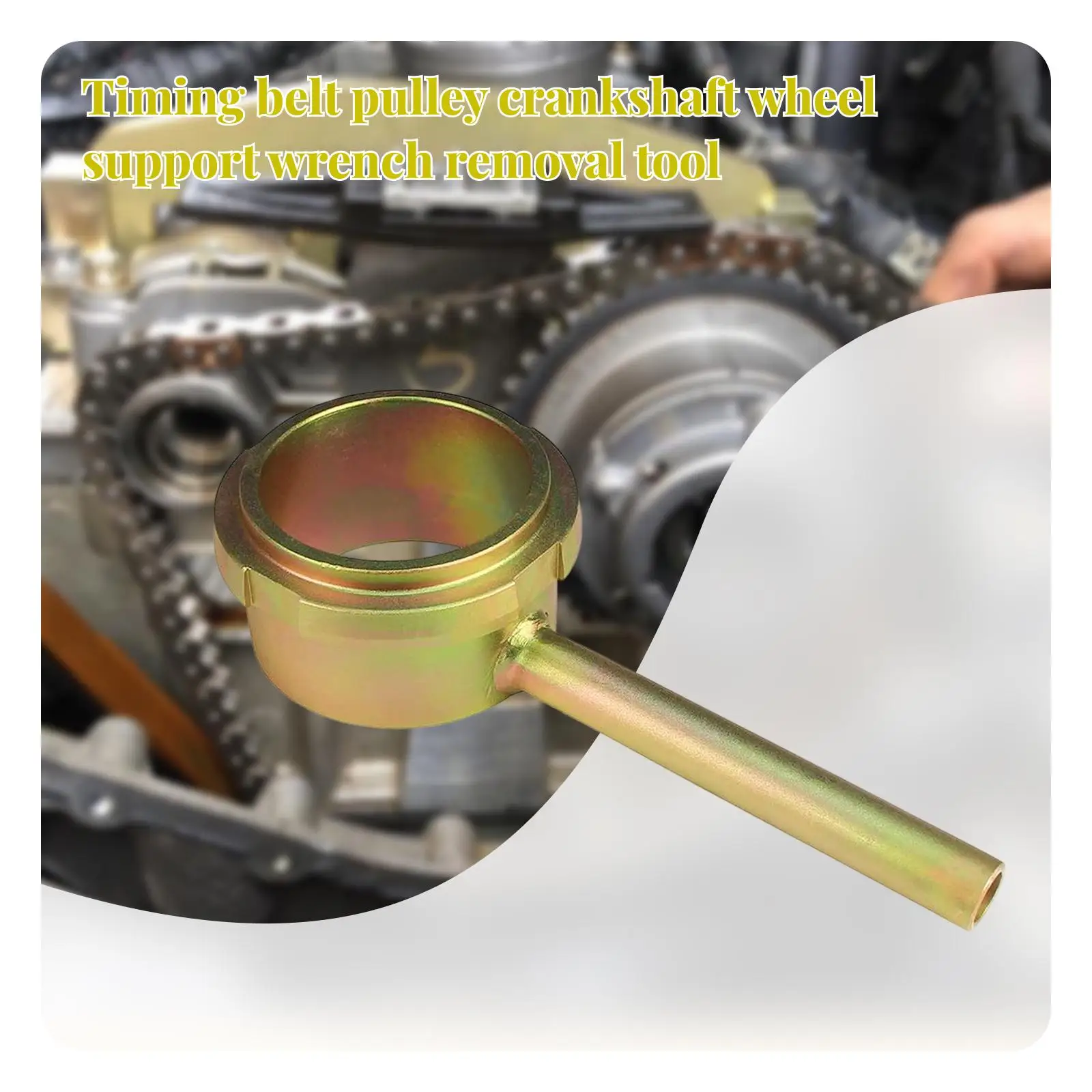 Crankshaft Pulley Holding Timing Tool for Mercedes Benz Vehicle S430
Crankshaft Pulley Holding Timing Tool for Mercedes Benz Vehicle S430