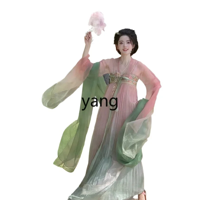 LMM beautiful ancient costume hanfu female adult fairy fluttering super fairy small classical dance costume spring
LMM beautiful ancient costume hanfu female adult fairy fluttering super fairy small classical dance costume spring
