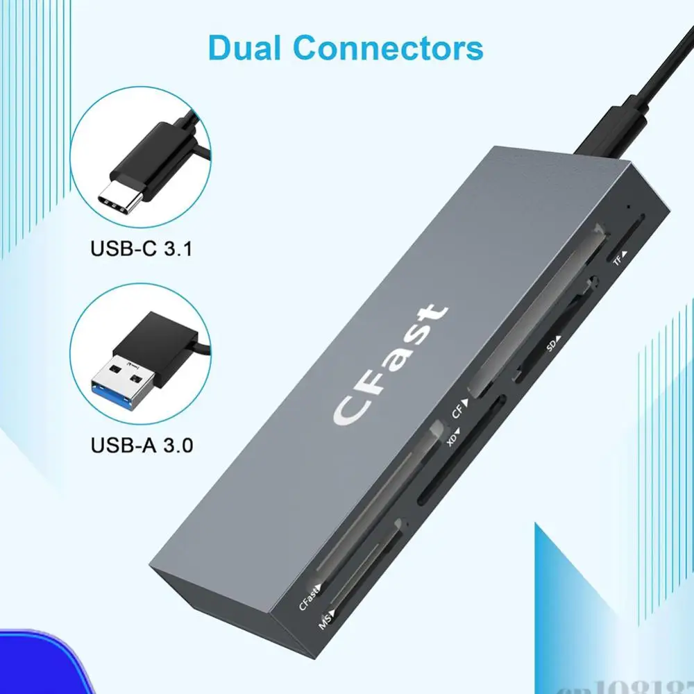 CFast Card Reader 5Gbps Memory Stick Pro Duo Adapter USB 3.0 USB C Multifunction Card Reader for CFast CF MS SD TF XD Card
CFast Card Reader 5Gbps Memory Stick Pro Duo Adapter USB 3.0 USB C Multifunction Card Reader for CFast CF MS SD TF XD Card