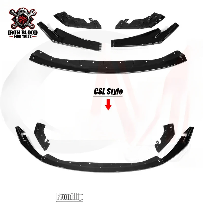 suitable for BMW M3 M4 Series G80 G82G83 MP bright black CSL style ABS plastic bumper spoiler front lip upgrade kit
suitable for BMW M3 M4 Series G80 G82G83 MP bright black CSL style ABS plastic bumper spoiler front lip upgrade kit