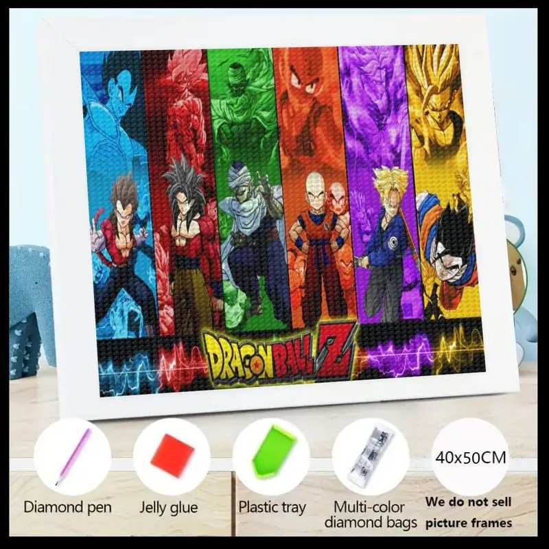 1 шт. Dragon Ball Z 5D DIY Полный дрель Набор для алмазной живописи, аниме Super Saiyan Goku Vegeta Trunks Crystal Rhinestone Gem Art, 40x5
1 шт. Dragon Ball Z 5D DIY Полный дрель Набор для алмазной живописи, аниме Super Saiyan Goku Vegeta Trunks Crystal Rhinestone Gem Art, 40x5