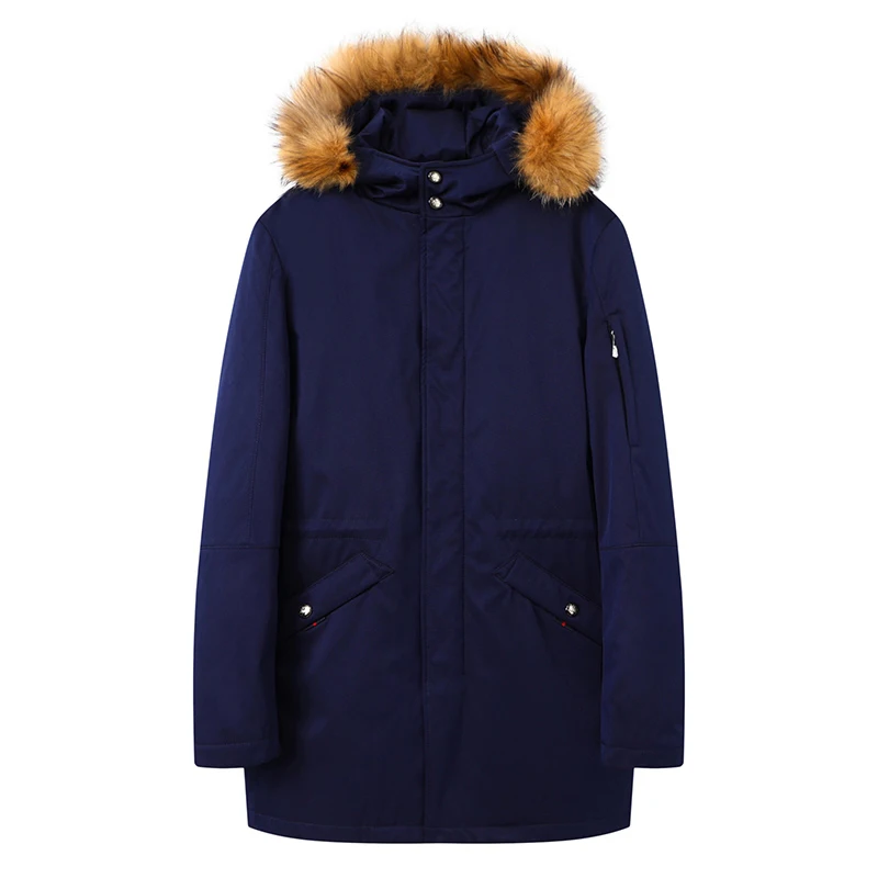 Men's Quilted Jacket Winter New Arrival Fleece Lined Hooded Mid-Length Fur Trimmed down Jacket Youth Casual Outerwear
Men's Quilted Jacket Winter New Arrival Fleece Lined Hooded Mid-Length Fur Trimmed down Jacket Youth Casual Outerwear