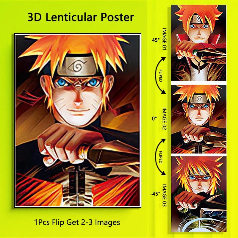 Anime NARUTO 3D Lenticular Poster Uzumaki Naruto Anime Painting Home Decor Wall Sticker Anime Artwork Toy Birthday Gifts
Anime NARUTO 3D Lenticular Poster Uzumaki Naruto Anime Painting Home Decor Wall Sticker Anime Artwork Toy Birthday Gifts