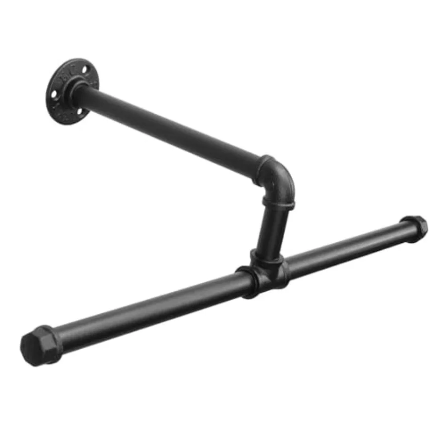 Industrial Pipe Clothes Rack Floating DIY Wall Mounted, Heavy Duty Rustic Vintage Clothing Rod, Metal Garment Bar Space-Saving
Industrial Pipe Clothes Rack Floating DIY Wall Mounted, Heavy Duty Rustic Vintage Clothing Rod, Metal Garment Bar Space-Saving