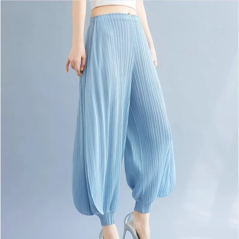 Miyake Pleated Lantern Pants 2026 Summer New Simple Casual Lightweight Stretch Women's Draped Jogger Pants Plus Size Trousers
Miyake Pleated Lantern Pants 2026 Summer New Simple Casual Lightweight Stretch Women's Draped Jogger Pants Plus Size Trousers