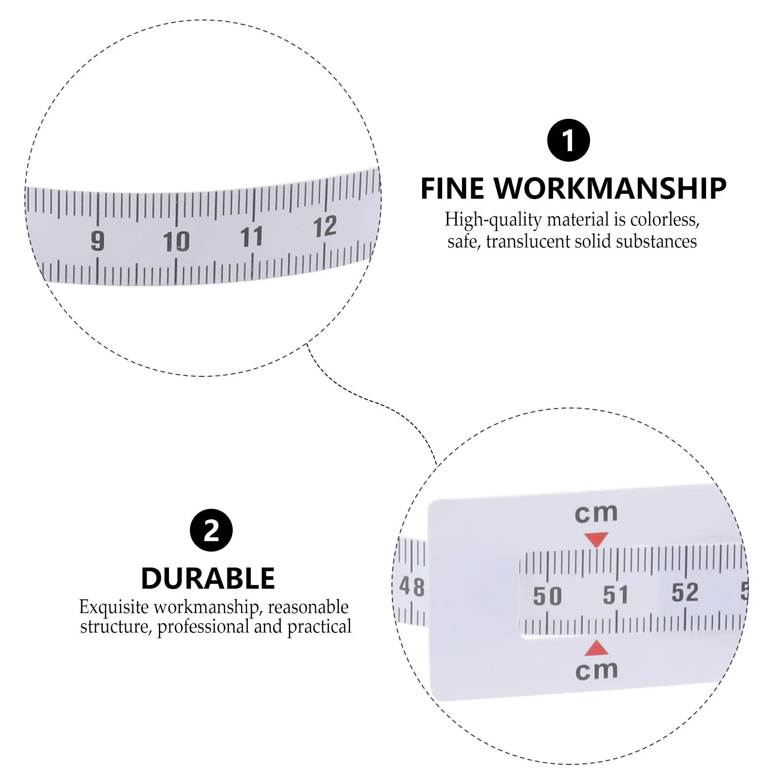 6Pcs Infant Head Circumference Measurement Tool Flexible Handy Accurate Calibration 56cm White Plastic Tape Measure
6Pcs Infant Head Circumference Measurement Tool Flexible Handy Accurate Calibration 56cm White Plastic Tape Measure