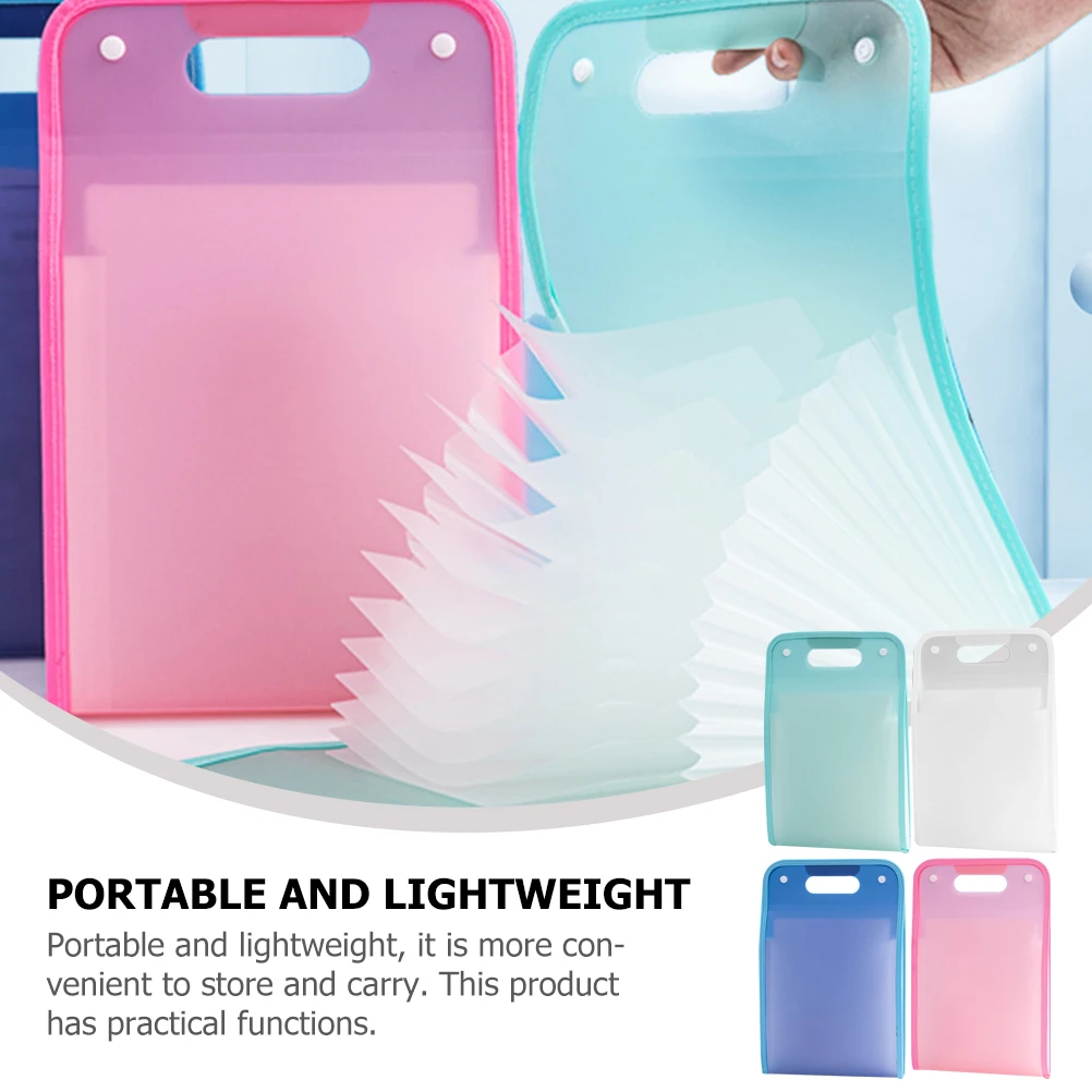 4pcs Accordion File Organizer Large Capacity Document Bag Plastic Folders Transparent Blue Green Pink Multi Pocket Portable
4pcs Accordion File Organizer Large Capacity Document Bag Plastic Folders Transparent Blue Green Pink Multi Pocket Portable