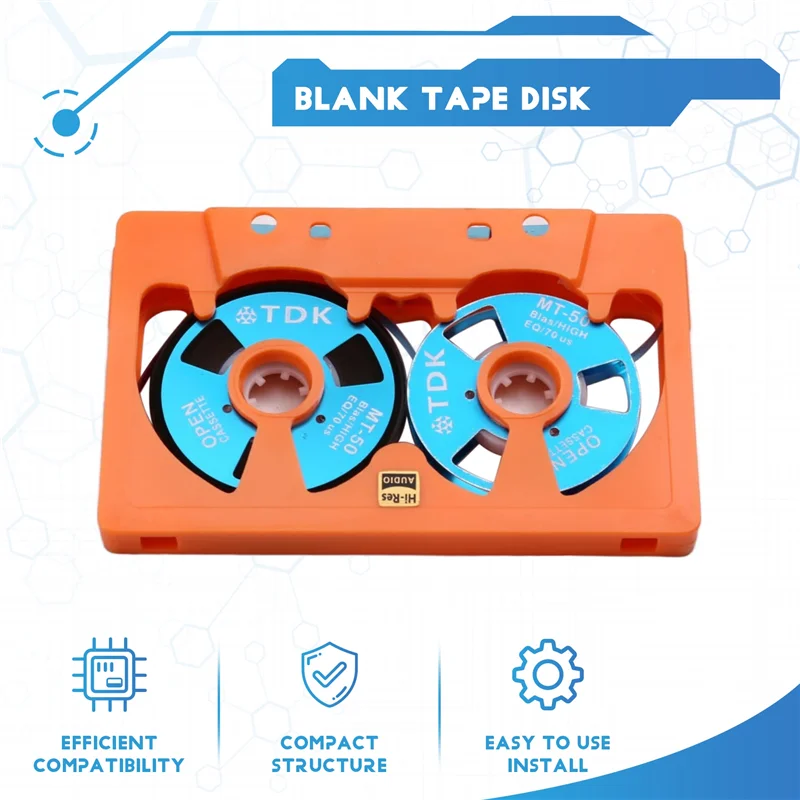 Efficient Double-Sided 50-Minute Blank Reel Tape With Metal Reel And Hollow Case For Audio Recording
Efficient Double-Sided 50-Minute Blank Reel Tape With Metal Reel And Hollow Case For Audio Recording