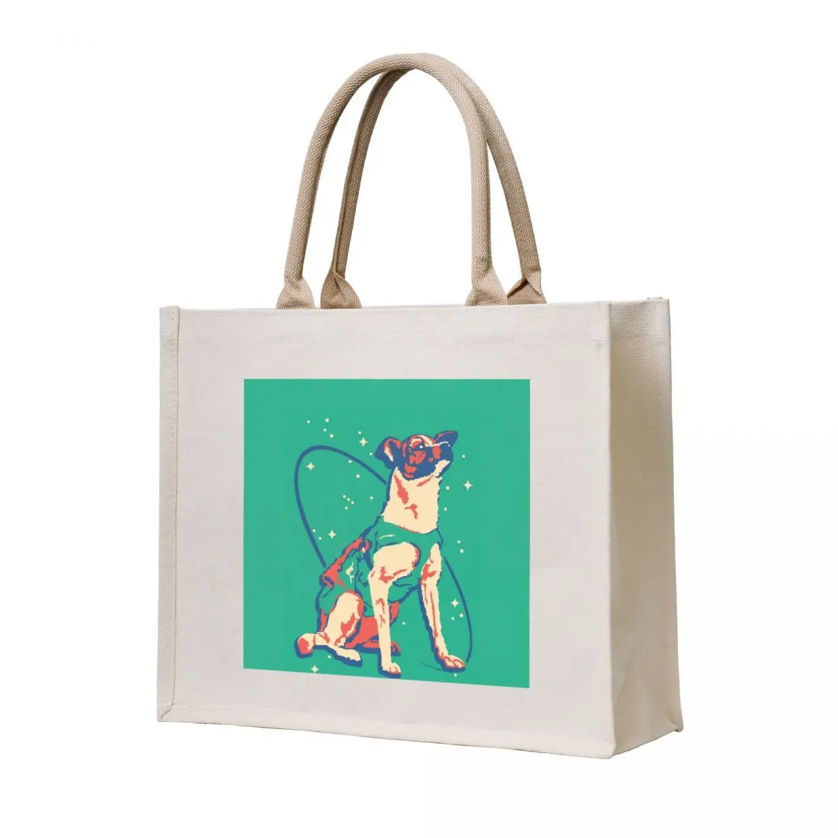 Laika Space Dog Illustration Vector Russian Propaganda Pup Retro Vintage Tote Bag shopper bags for women
Laika Space Dog Illustration Vector Russian Propaganda Pup Retro Vintage Tote Bag shopper bags for women