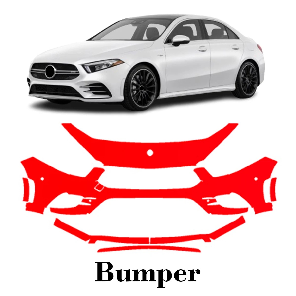 Car Precut Paint Protection Film Front Bumper Anti-scratch Exterior TPU PPF For Mercedes Benz A Class AMG Line 19-2023
Car Precut Paint Protection Film Front Bumper Anti-scratch Exterior TPU PPF For Mercedes Benz A Class AMG Line 19-2023