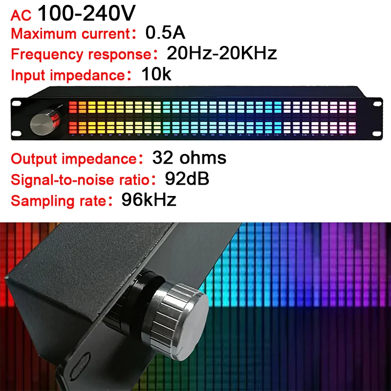 Music Spectrum Analyzer Digital Equalizer AC100-240V Dual-channel Synchronized 15-band Equalizer Audio Signal Melody Rhythm Lamp
Music Spectrum Analyzer Digital Equalizer AC100-240V Dual-channel Synchronized 15-band Equalizer Audio Signal Melody Rhythm Lamp