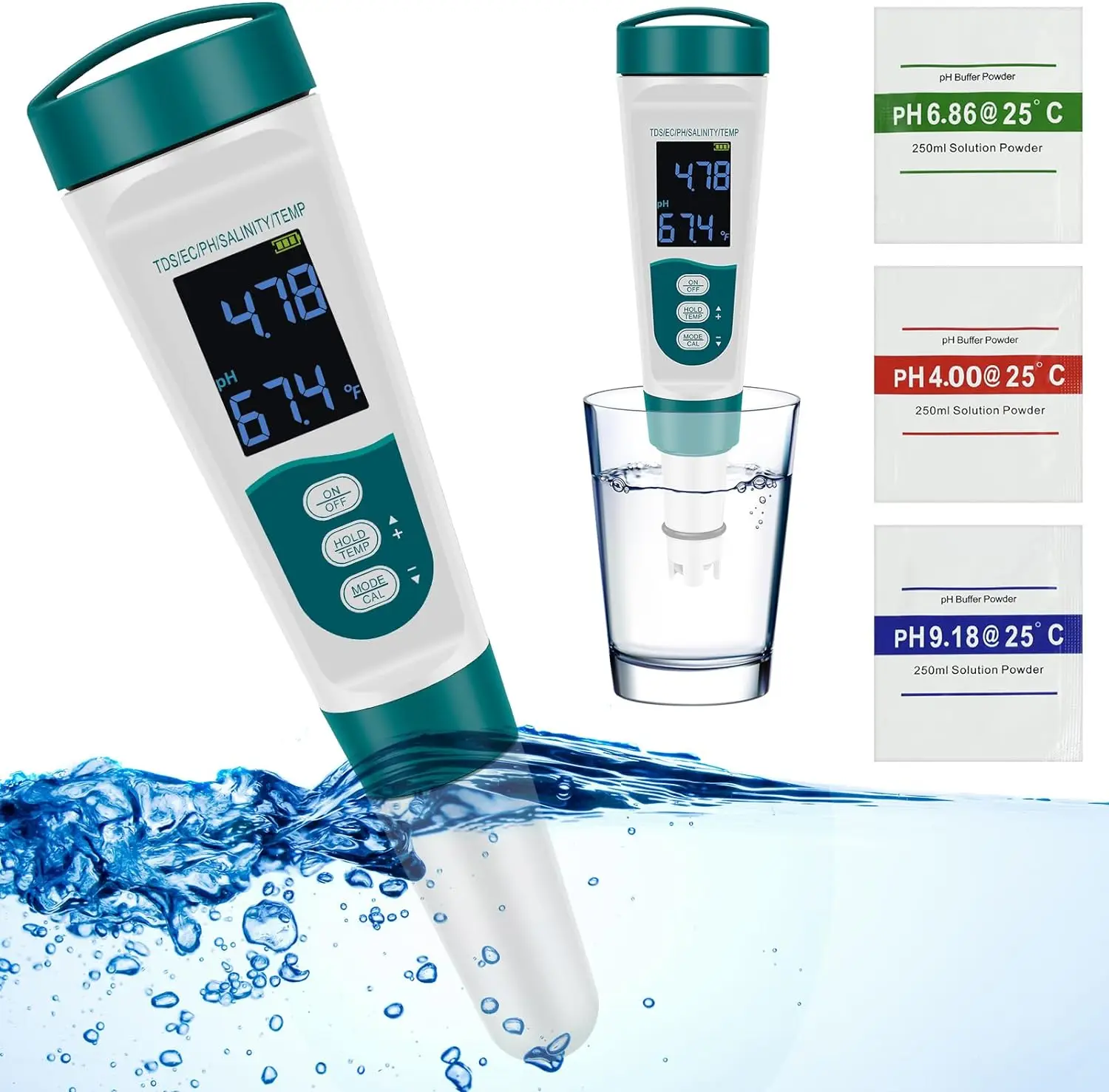2026 5-in-1 Aquaculture Meter PH/tds/ec/salt/temp Tester Pen for Swimming Pool Maintenance ODM/ODM Plastic LCD with 2% Accuracy
2026 5-in-1 Aquaculture Meter PH/tds/ec/salt/temp Tester Pen for Swimming Pool Maintenance ODM/ODM Plastic LCD with 2% Accuracy