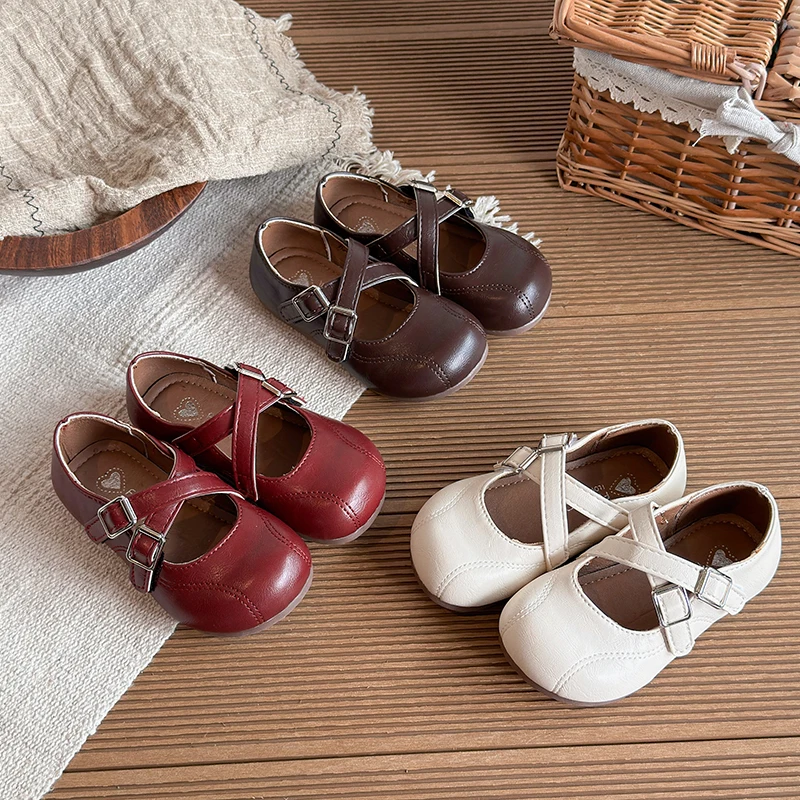 Spring Girl's Mary Janes Sewing Hook-loop Shallow Chic Kid's Flat Shoe Solid Colors Anti-slip Daily Versatile Children Shoes
Spring Girl's Mary Janes Sewing Hook-loop Shallow Chic Kid's Flat Shoe Solid Colors Anti-slip Daily Versatile Children Shoes