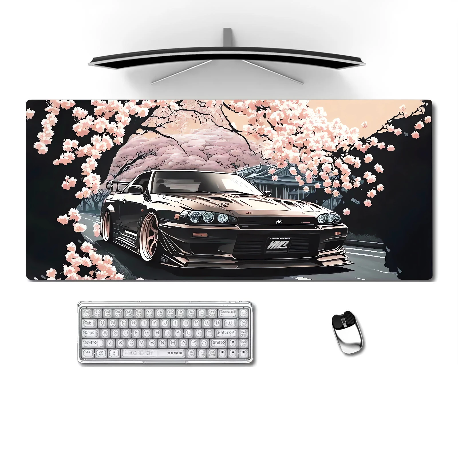 Cherry Blossom and Sports Car Mouse Pad Large Computer Office Game Mat XXL Rubber Non-slip Gaming Accessories Keyboard Desk Mats
Cherry Blossom and Sports Car Mouse Pad Large Computer Office Game Mat XXL Rubber Non-slip Gaming Accessories Keyboard Desk Mats