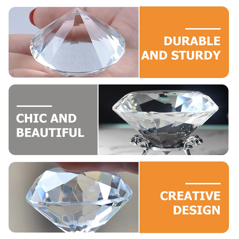 3Pcs Crystal Diamond Decor Exquisite Large Simulation Diamond Display Props Tabletop Glittering Artificial Crystal Gifts
3Pcs Crystal Diamond Decor Exquisite Large Simulation Diamond Display Props Tabletop Glittering Artificial Crystal Gifts