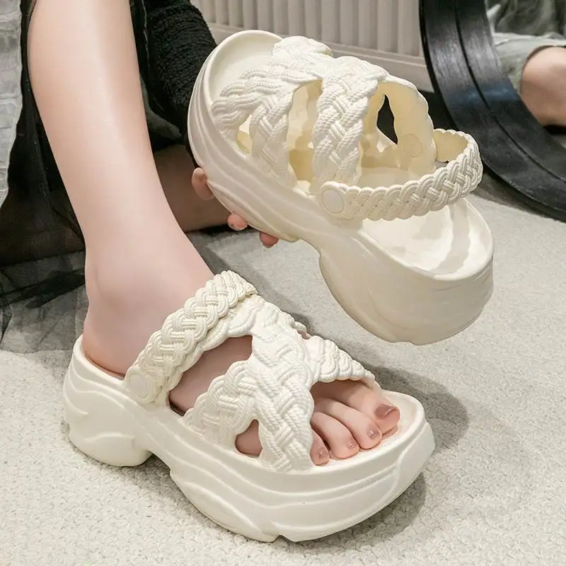 Faionable Sandals на каблуке, женская летняя уличная одежда, нескользящие пляжные сандалии, удобные роскошные волосы из ЭВА
Faionable Sandals на каблуке, женская летняя уличная одежда, нескользящие пляжные сандалии, удобные роскошные волосы из ЭВА