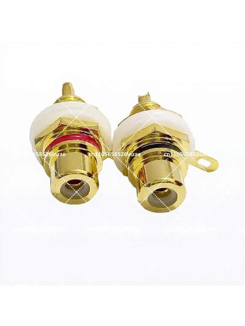 Pure Copper AV Female Socket, Red Black Audio Cable Connector, Power Amplifier Chassis Connector
Pure Copper AV Female Socket, Red Black Audio Cable Connector, Power Amplifier Chassis Connector