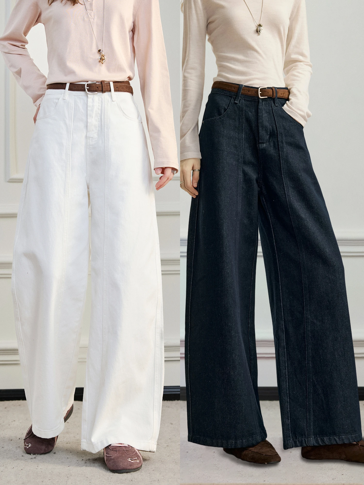 Spring Traveler Wide Leg Jeans Women's Loose Fit Slimming 00 Long Velvet Cotton High Waist Commute Sle Color
Spring Traveler Wide Leg Jeans Women's Loose Fit Slimming 00 Long Velvet Cotton High Waist Commute Sle Color