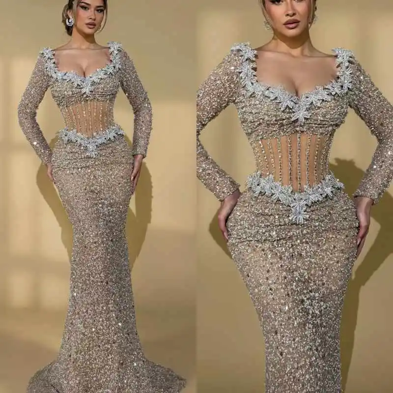 Роскошные вечерние выпускные платья фасона «русалка» без рукавов, расшитые бисером, в пол, с уникальным дизайном, на заказ
Роскошные вечерние выпускные платья фасона «русалка» без рукавов, расшитые бисером, в пол, с уникальным дизайном, на заказ