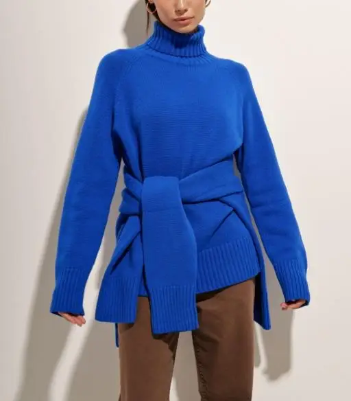 2025 autumn/winter elegant commuting versatile solid color raglan sleeves women's raglan sleeve design high neck sweater 
2025 autumn/winter elegant commuting versatile solid color raglan sleeves women's raglan sleeve design high neck sweater