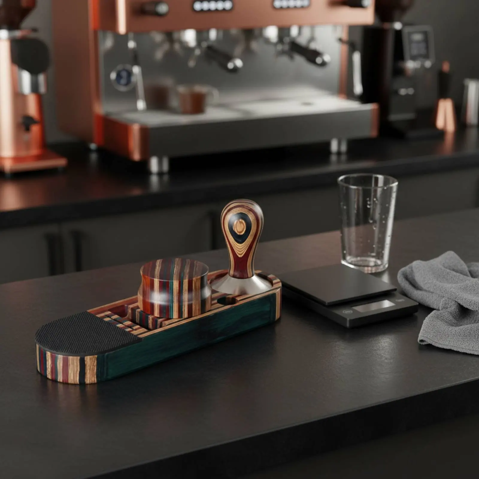 3 Pieces Coffee Tamper Holder Multifunction Coffee Distributor Stand Espresso Tamping Station Allall-in-Single Espresso Tool
3 Pieces Coffee Tamper Holder Multifunction Coffee Distributor Stand Espresso Tamping Station Allall-in-Single Espresso Tool