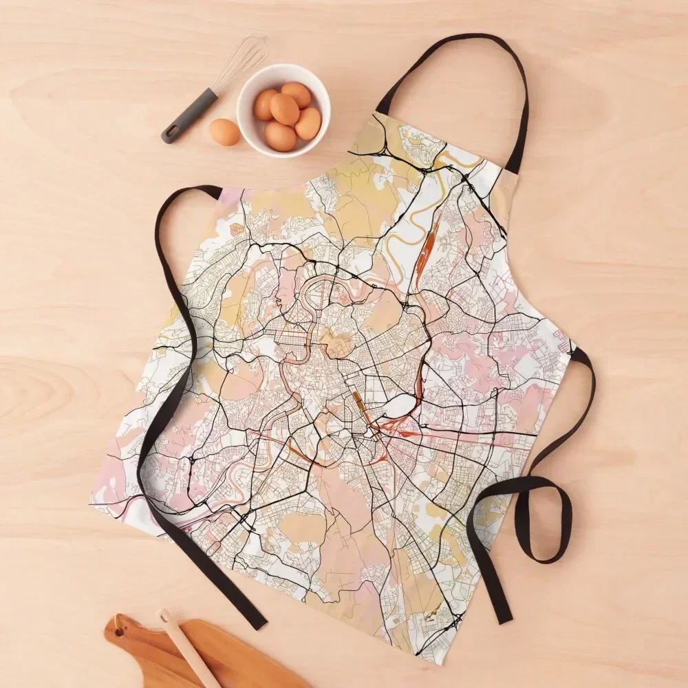 Rome Italy Street Map Color Apron Barista work gowns for women cleaning Beauty barber uniform Apron
Rome Italy Street Map Color Apron Barista work gowns for women cleaning Beauty barber uniform Apron