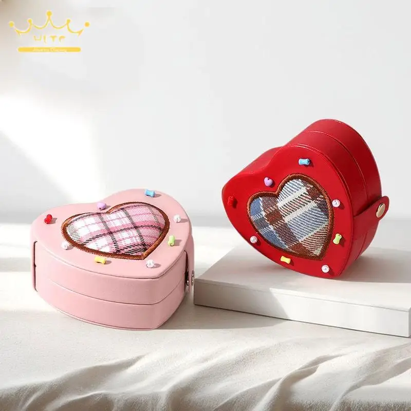 Luxurious Sophisticated New Heart-Shaped Jewelry Box Multifunctional Storage Case for Rings Earrings
Luxurious Sophisticated New Heart-Shaped Jewelry Box Multifunctional Storage Case for Rings Earrings