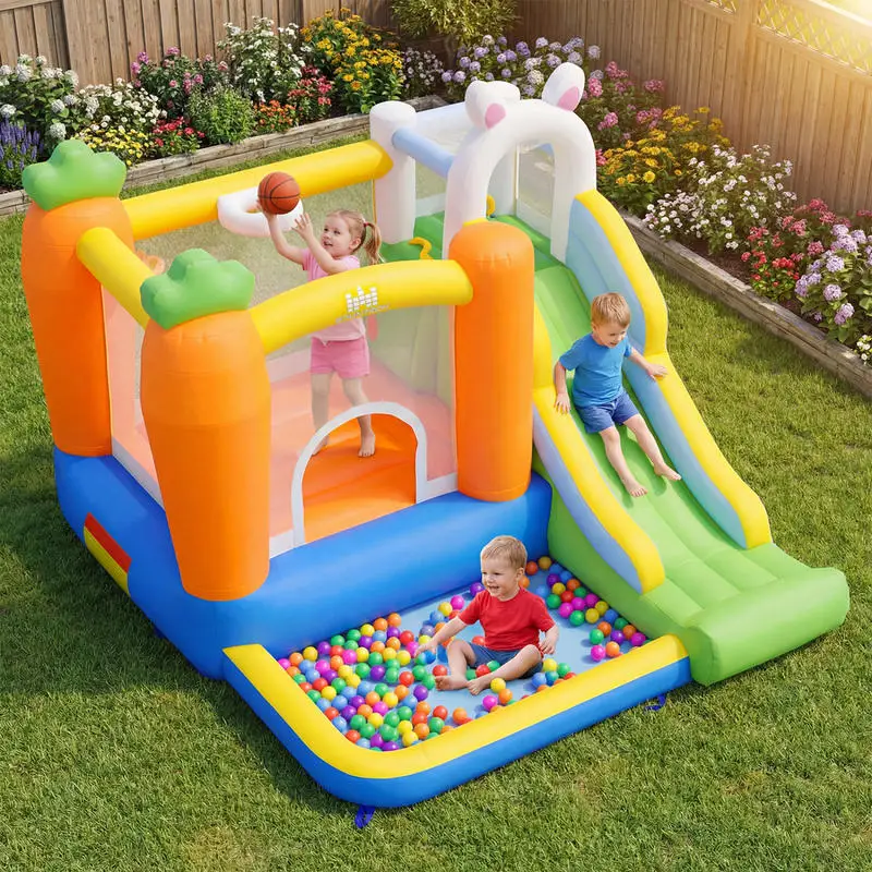 Bounce House for Kids 3-12 with Climbing Wall and 370W Blower for Backyard Party
Bounce House for Kids 3-12 with Climbing Wall and 370W Blower for Backyard Party