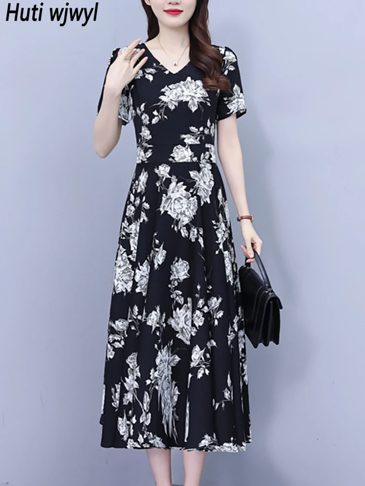 Summer Black Floral Vintage Hepburn Prom Clothes Women Short Sleevee Chic Party Vestidos 2024 Casual Elegant Bodycon Night Dress
Summer Black Floral Vintage Hepburn Prom Clothes Women Short Sleevee Chic Party Vestidos 2024 Casual Elegant Bodycon Night Dress