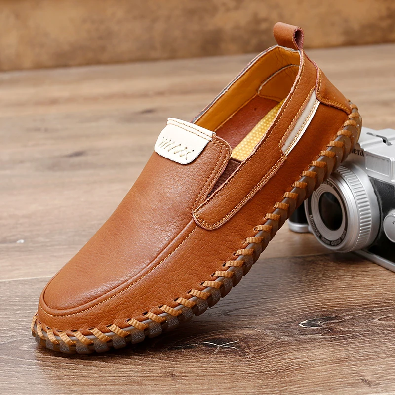2023 Spring Autumn Men's Loafers Handmade Soft Sole Flat Shoes Men's Outdoor Walking Durable Leather Casual Shoes Big Size:38-47
2023 Spring Autumn Men's Loafers Handmade Soft Sole Flat Shoes Men's Outdoor Walking Durable Leather Casual Shoes Big Size:38-47