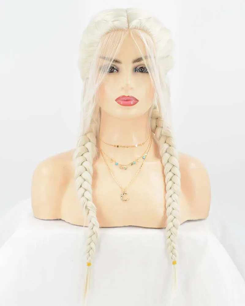 Sylvia 60# Color Synthetic Blonde Lace Front Wig with Heat Resistant Braid Waving Hair Baby Hair Edge Control for Women
Sylvia 60# Color Synthetic Blonde Lace Front Wig with Heat Resistant Braid Waving Hair Baby Hair Edge Control for Women