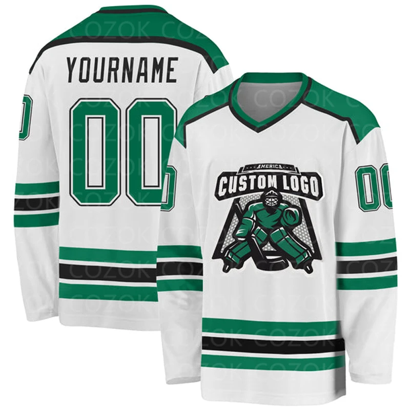 Custom White Green Hockey 3D Print You Name Number Men Women Ice Hockey Jersey Competition Training Jerseys
Custom White Green Hockey 3D Print You Name Number Men Women Ice Hockey Jersey Competition Training Jerseys