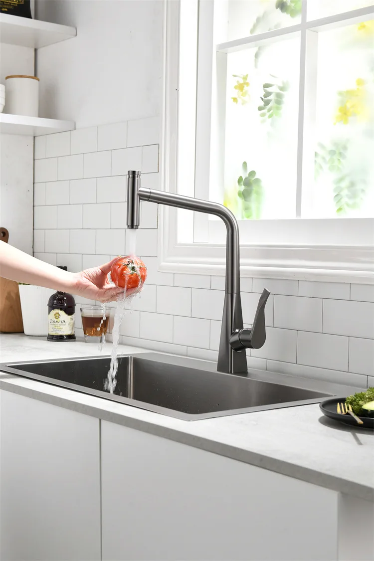 Pull-and-rotate Faucet, Dish Wash, Sink Faucet, Gun, Gray-black Laskin Kitchen Faucet
Pull-and-rotate Faucet, Dish Wash, Sink Faucet, Gun, Gray-black Laskin Kitchen Faucet