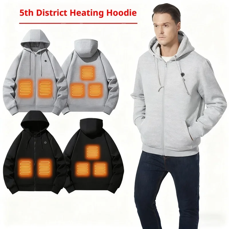Smart Unisex Zipper Heated Hoodie Couple's Leisure Sweatshirt Thermal Clothing Men's Women's New Arrival Motorcycle Street Gear
Smart Unisex Zipper Heated Hoodie Couple's Leisure Sweatshirt Thermal Clothing Men's Women's New Arrival Motorcycle Street Gear
