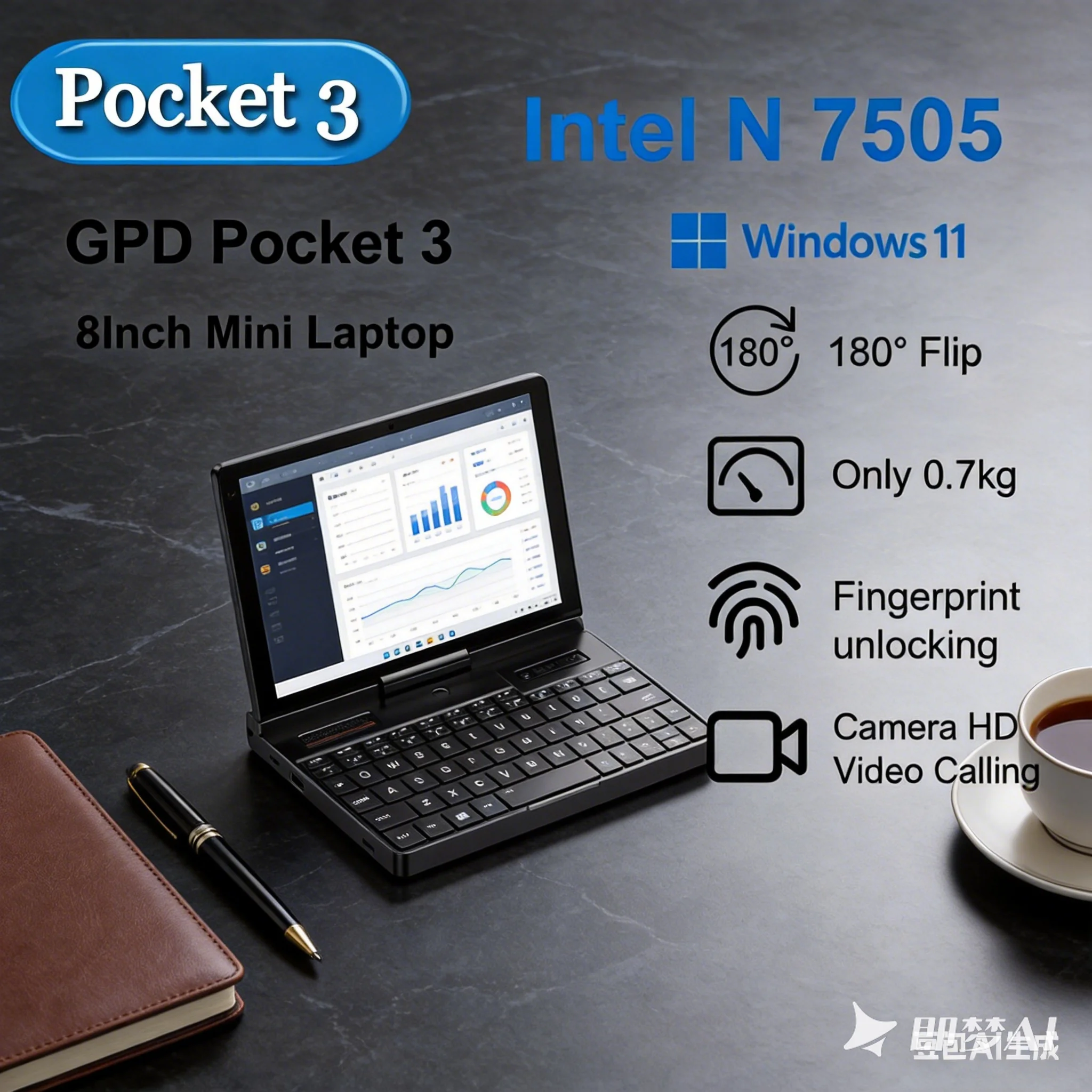 Fast Shipping GPD Pocket 3 Handheld Mini PC, 8Inch Intel Gold 7505, 16GB 512GB SSD, Modular Windows 11 Laptop
Fast Shipping GPD Pocket 3 Handheld Mini PC, 8Inch Intel Gold 7505, 16GB 512GB SSD, Modular Windows 11 Laptop