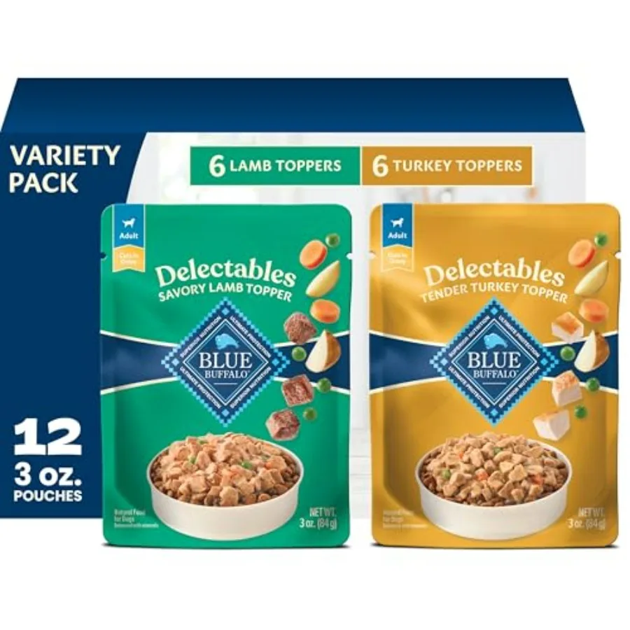 Delectables Variety Pack Natural Wet Dog Food Topper Savory Tender Tender Cuts in Gravy with Natural Ingredients, Vitamins and
Delectables Variety Pack Natural Wet Dog Food Topper Savory Tender Tender Cuts in Gravy with Natural Ingredients, Vitamins and