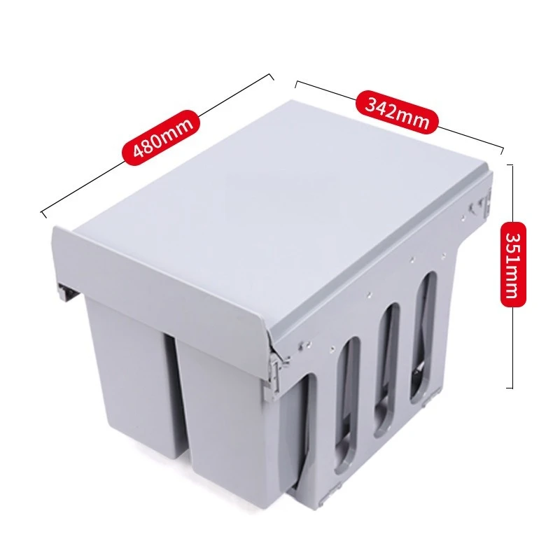 Выдвижной сортировочный мусорный бак для кухонного шкафа Kitchen Invisible Storage 400
Выдвижной сортировочный мусорный бак для кухонного шкафа Kitchen Invisible Storage 400