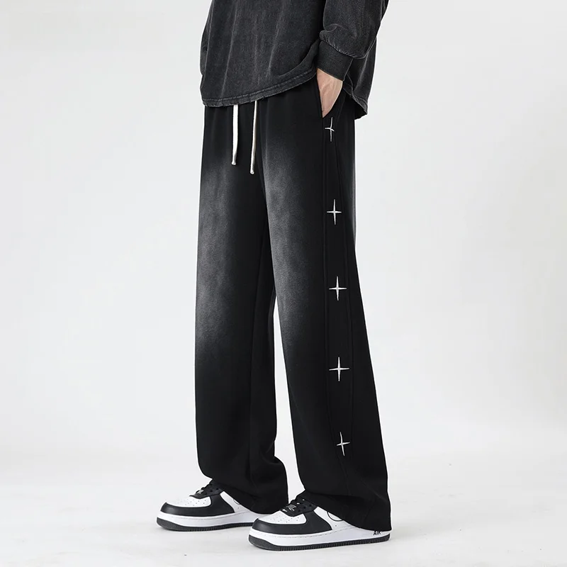 ProteusBoy, повседневные прямые широкие брюки с вышивкой в американском стиле ретро, длинные брюки для отдыха на шнуровке 507
ProteusBoy, повседневные прямые широкие брюки с вышивкой в американском стиле ретро, длинные брюки для отдыха на шнуровке 507