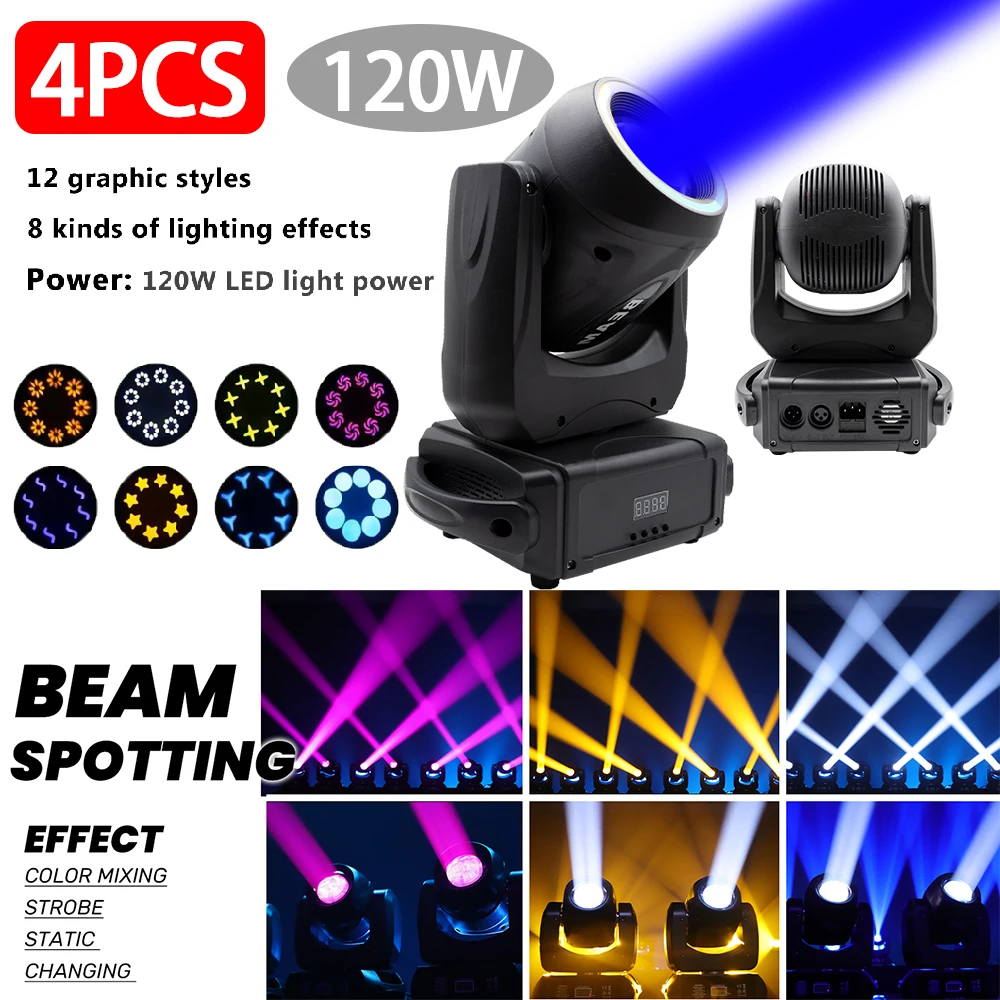 120W DJ Party Disco Lights with Aperture Moving Head Stage Lights RGB Professional Stage Lights Wedding Stage Audience Ambient
120W DJ Party Disco Lights with Aperture Moving Head Stage Lights RGB Professional Stage Lights Wedding Stage Audience Ambient