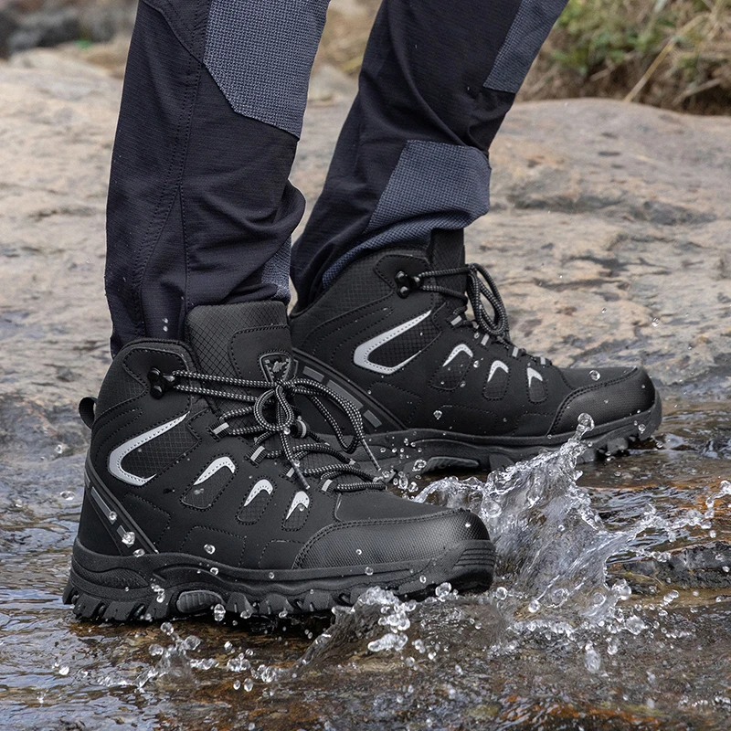 Уличная походная обувь, мужские ботинки, противоскользящие износостойкие удобные повседневные кроссовки на шнуровке, дышащая спортивная обувь для мужчин
Уличная походная обувь, мужские ботинки, противоскользящие износостойкие удобные повседневные кроссовки на шнуровке, дышащая спортивная обувь для мужчин