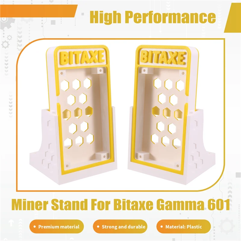 Новая подставка для 3D-принтера для Bitaxe Gamma 601, кронштейн для майнера Bitaxe Gamma 601, желтый + белый 
Новая подставка для 3D-принтера для Bitaxe Gamma 601, кронштейн для майнера Bitaxe Gamma 601, желтый + белый