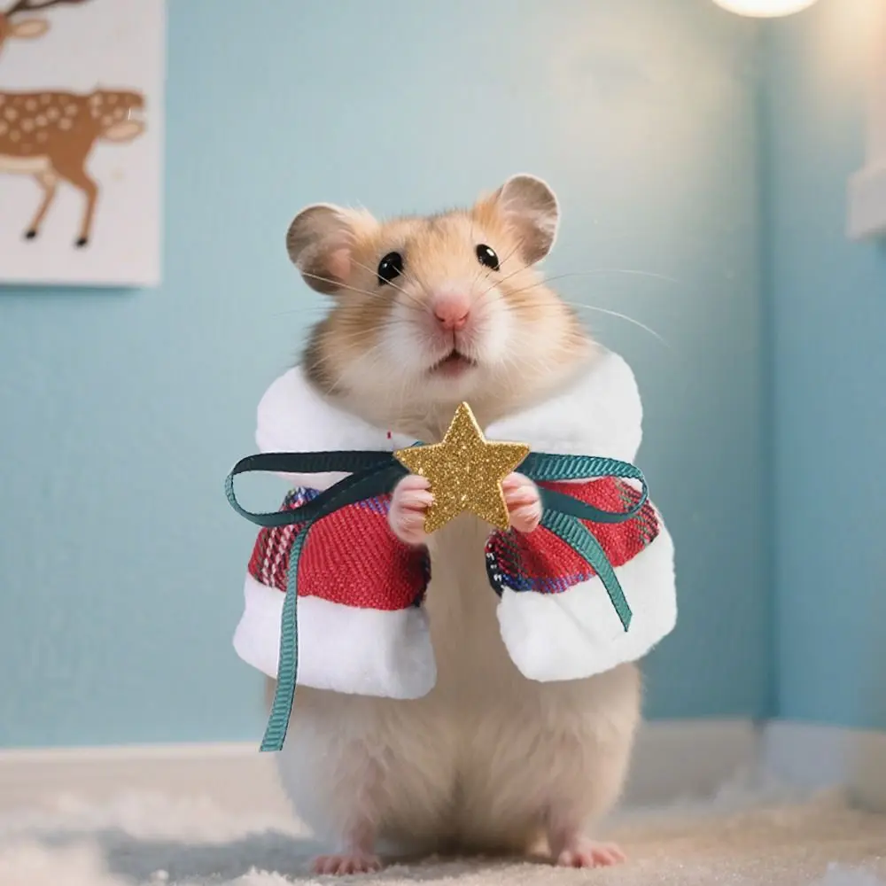 Warm Hamster Cloak Windproof Festive Pet Hamster Outfits Comfortable Adjustable Parrot Christmas Cape
Warm Hamster Cloak Windproof Festive Pet Hamster Outfits Comfortable Adjustable Parrot Christmas Cape