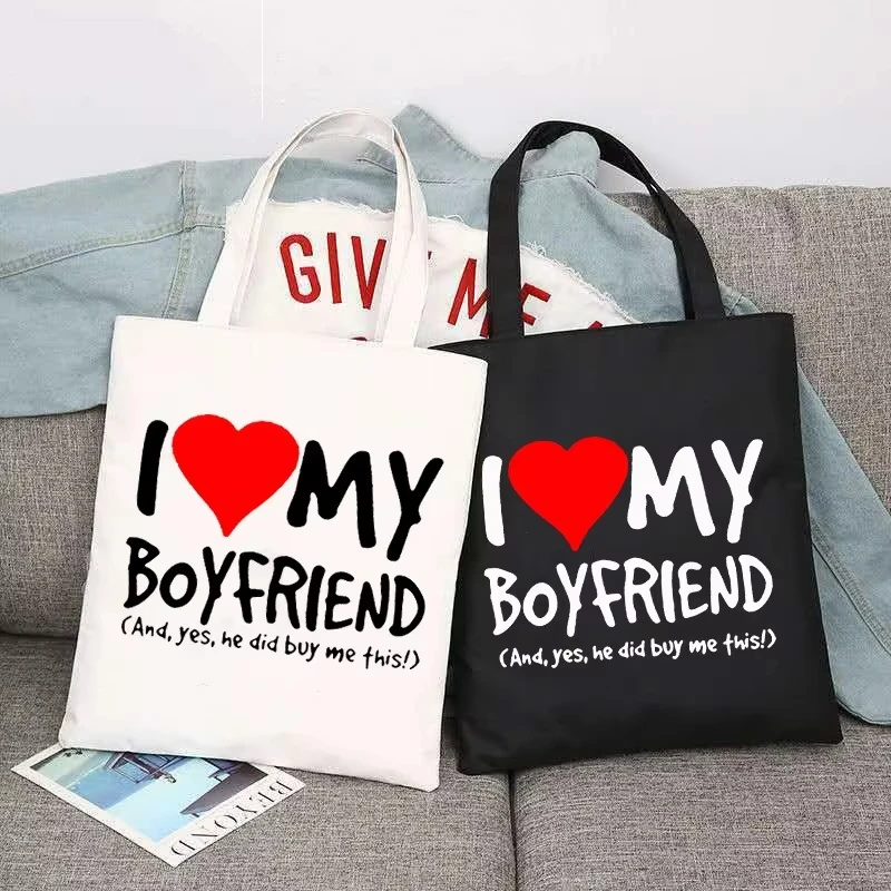 I Love My Boyfriend Funny Tote Bag Women'S Casual Shoulder Handbag for Travel and Shopping Ideal for Daily Use
I Love My Boyfriend Funny Tote Bag Women'S Casual Shoulder Handbag for Travel and Shopping Ideal for Daily Use