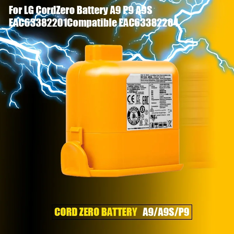 Литий-ионный аккумулятор 25,8 В, 5000 мАч для LG Cord Zero EAC63382204 A9, A9S, P9, A9K-CORE, A9MAX, A9T-Ultra, A9K-PRO, A9N,A9M,A9 Plus
Литий-ионный аккумулятор 25,8 В, 5000 мАч для LG Cord Zero EAC63382204 A9, A9S, P9, A9K-CORE, A9MAX, A9T-Ultra, A9K-PRO, A9N,A9M,A9 Plus