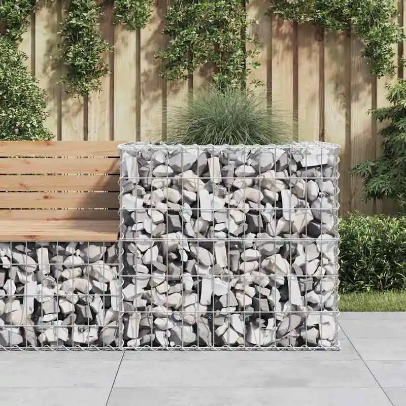 Gabion Basket Silver 27.6"x27.6"x25.6" Galvanized Iron
Gabion Basket Silver 27.6"x27.6"x25.6" Galvanized Iron
